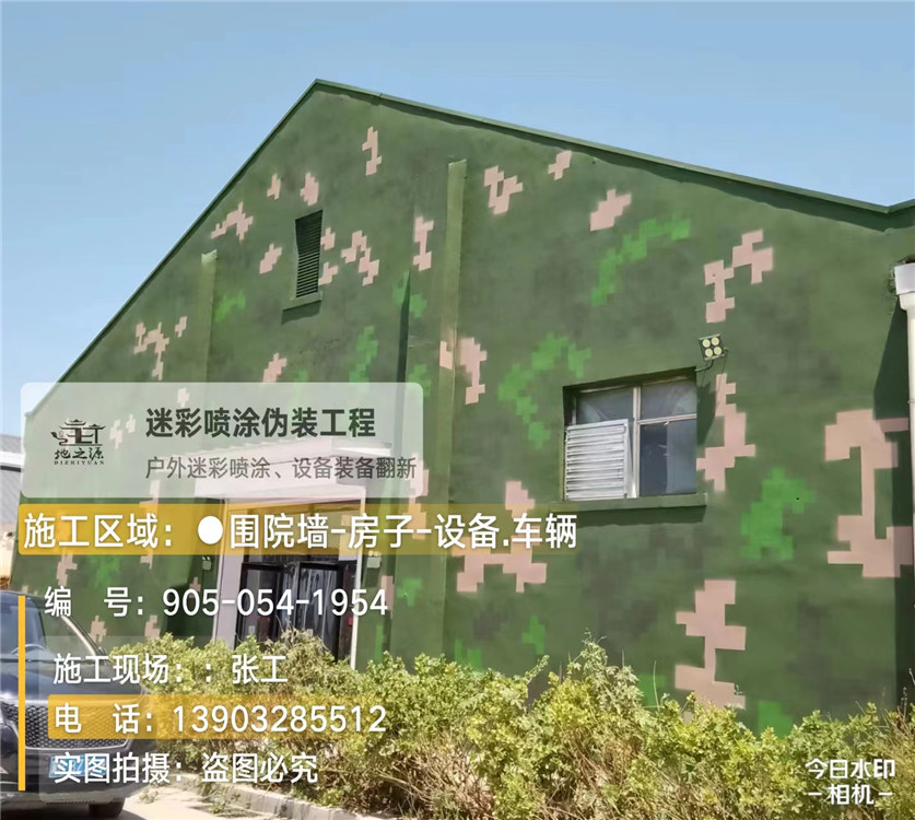 延安外墙数码迷彩漆施工报价清单（100㎡标准墙面测算）
